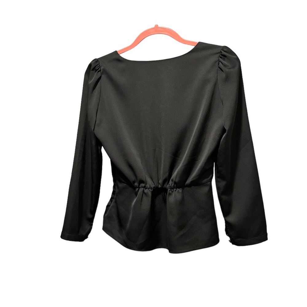 Satin Back Crepe Button-Front Blouse - image 2